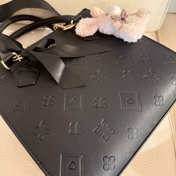 NWT ALDO HIGH FASHION CROSSBODY BAG SHOULDER PURSE SATCHEL W CHARMS - Picture 5 of 7